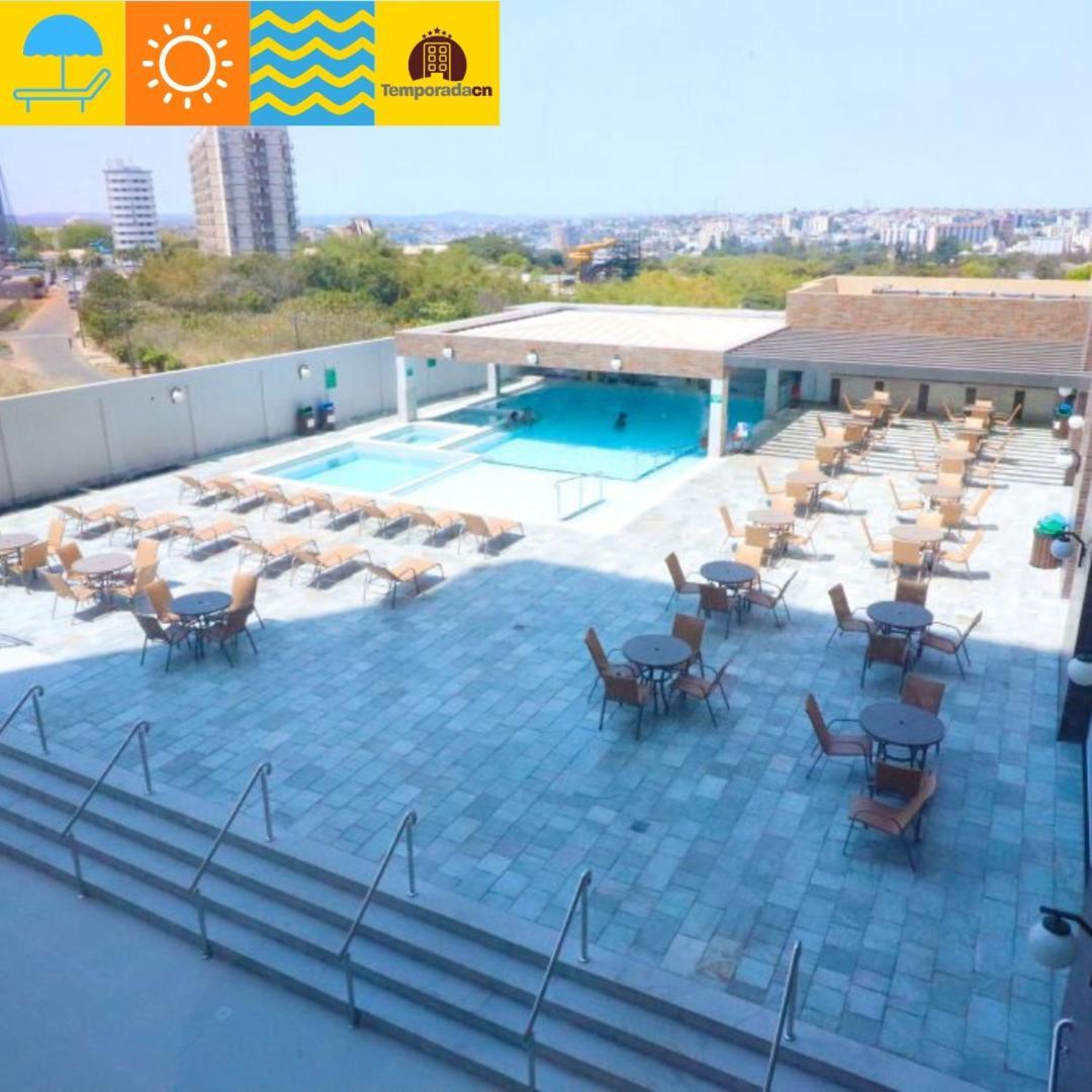 Piazza Com Acesso Ao Acqua Park - Gustavo Aparthotel Калдас Новас Екстериор снимка